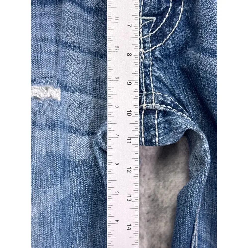 Vintage True Religion Jeans 34 x 31 Men Billy Big T Y2K Relaxed Boot Flap Pocket